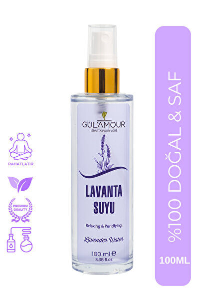 GÜLAMOUR %100 Doğal Lavanta Suyu 100ml / Rahatlatıcı / Uyku Spreyi Tonik