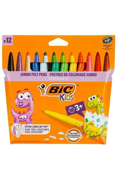 Bic Jumbo Doğa Dostu Keçeli Boya Kalemi 12li