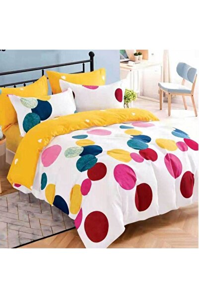 Patul Duvet Cover Set, Fine Cotton , Sulphur, Double Bed, 2 Persons, 6 Pieces