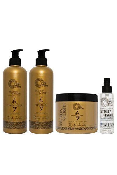 Oplus مجموعة العناية بالشعر بالبروتين والكيراتين من اوبلس 3*500 مل وسيروم 110 مل