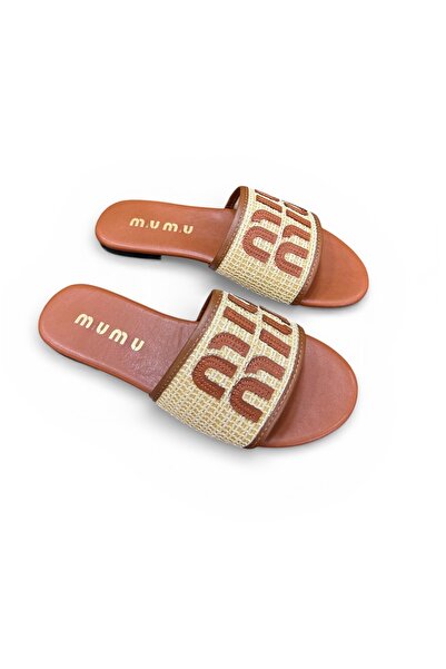 YNS STORE Yns Hadır Slippers Tan