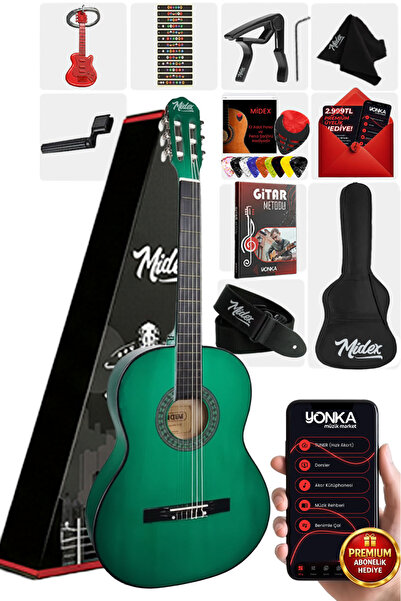 Midex CG-36GR Kaliteli 36 İnç 3/4 Juniur Çocuk Gitarı 8-12 Yaş Arası (Çanta A...