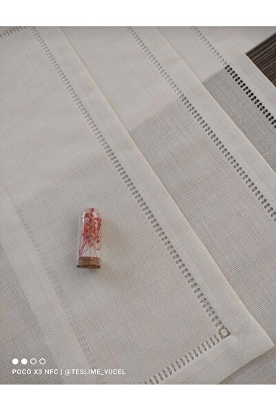 Etamin nakisim 3 Parça Salon Takımı Runer, Konsol, Orta Sehpa. Kırık Beyaz Re...