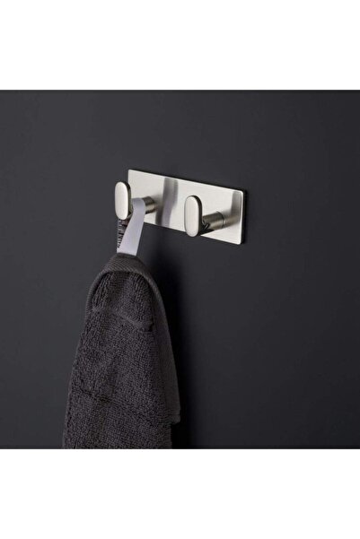 System 2327 Yapışkanlı Askı Nikel Saten / Inox Renk 115mm (AS2327 0115 NB-NBM)
