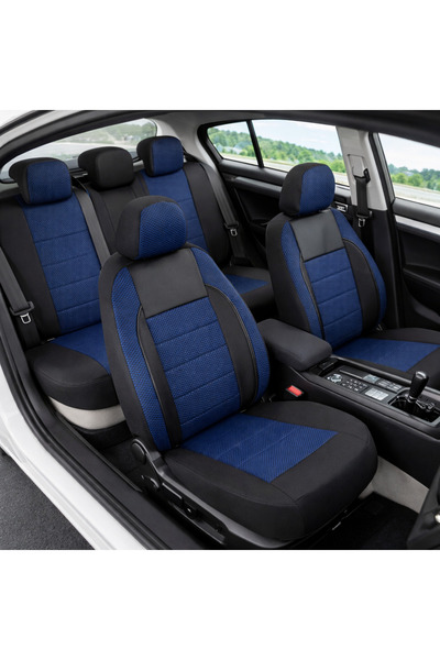 SMARTIC Car seat cover set, Elegance, 11 pieces, airbag compatible, 3 layers ...