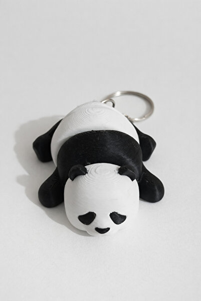 Şahi Workshop 3D Panda Şekilli Dekoratif Anahtarlık-Charm-Çanta Süsü