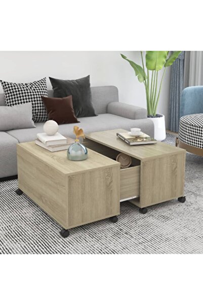 Concept Masă de cafea, stejar Sonoma, 75x75x38 cm, PAL