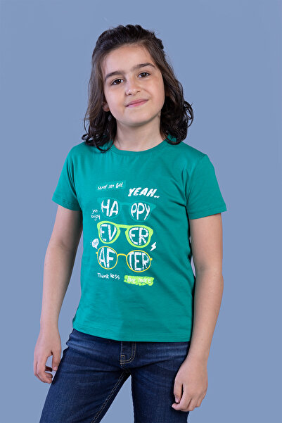 Toontoy Tricou cu mânecă scurtă cu imprimeu pentru băiat