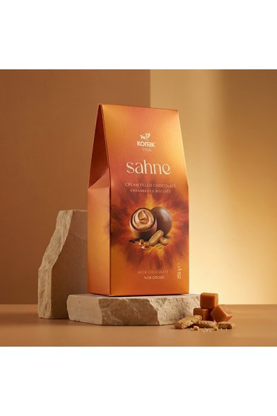 KONAK Sahne Karamelize Bisküvili Sütlü Çikolata 250 GR