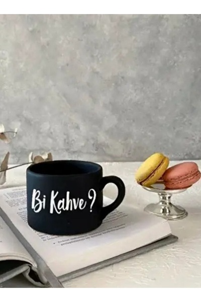 Vivas Bi Kahve? Siyah Küçük Kupa Bardak Kahve Kupası Kupa Bardak Kahve Fincan...