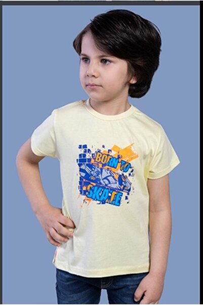 Toontoy Tricou cu mânecă scurtă cu imprimeu pentru băiat