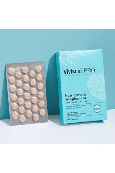 Viviscal Professional Hair Growth Supplement For Men And Women With Iron, Zinc, Vitamin C - 60 Tablets (1 MONTH SUPPLY)