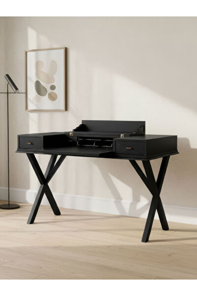 Gazzini Furniture Roma Cross Klasik Ahşap Çalışma Masası