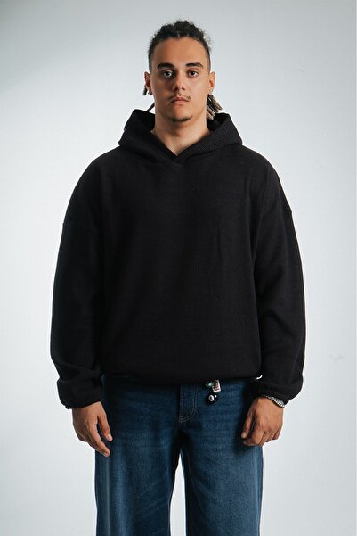 No Future Oversized Waffle Hoodie NF0538SY