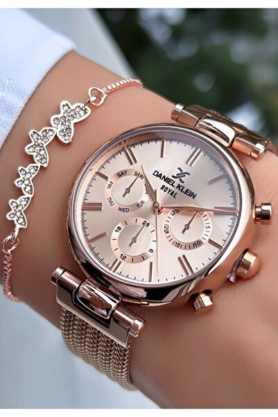 Daniel Klein Kadın Saat Orijinal Faturalı 2 Yıl Garantili 3Atm Su Geçirmez Bi...