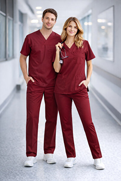 Mekaizen قماش قابل للتمدد زي موحد للممرضات والأطباء من بيليندا مصنوع من قماش ...