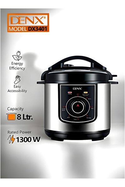 Generic DENX 8L Electric Pressure Cooker, 1350W Stainless Steel Multi Cooker ...