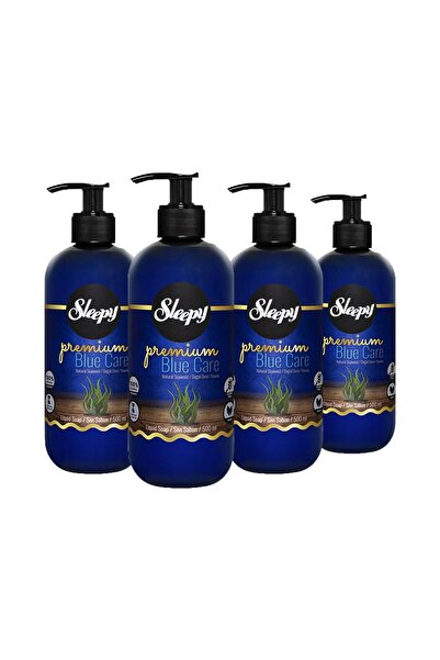 Sleepy Premium Blue Care Liquid Soap Seaweed 500 ml X 4