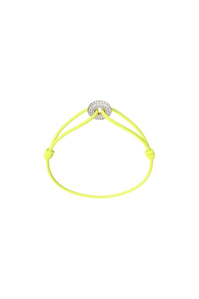 Wecord London Mini Golden Soho Pavé Cord Bracelet
