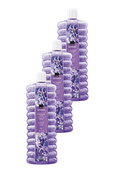 AVON Senses Lavender Calm Lavanta Kokulu Banyo Köpüğü 1 Lt. Üçlü Set
