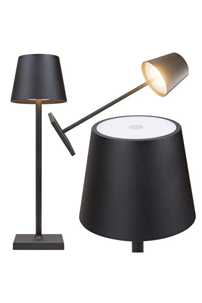 DMV Solux Rechargeable Touch LED Table Lamp, 48 LED, 5W, 3 Color Temperatures...