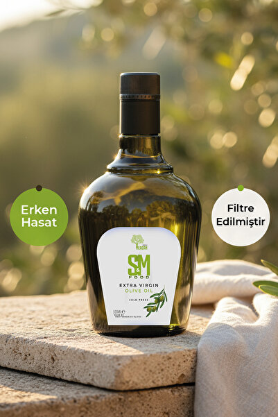 Soylu Mercan Zeytinyağı Erken Hasat Soğuk Sıkım Natürel Sızma 500 ML Cam Şişe...