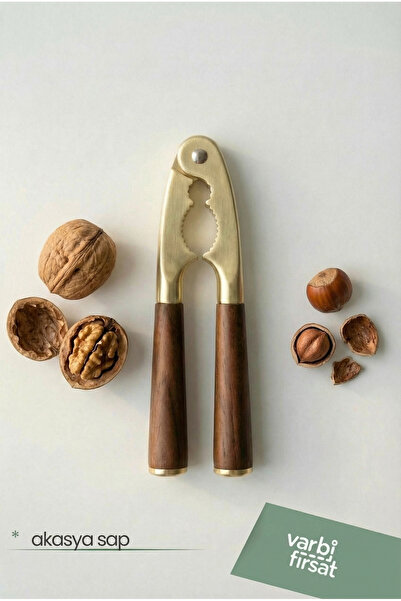 Varbifırsat Akasya Saplı Gold Walnut and Hazelnut Cracker