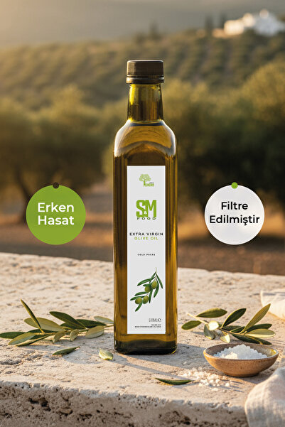 Soylu Mercan Zeytinyağı Erken Hasat Soğuk Sıkım Natürel Sızma 500 ML Cam Şişe...