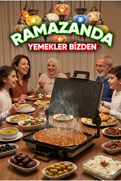 Milan Lahmacun Bazlama Machine, Electric Grill, Kebab, Fish, Toaster Model wi...