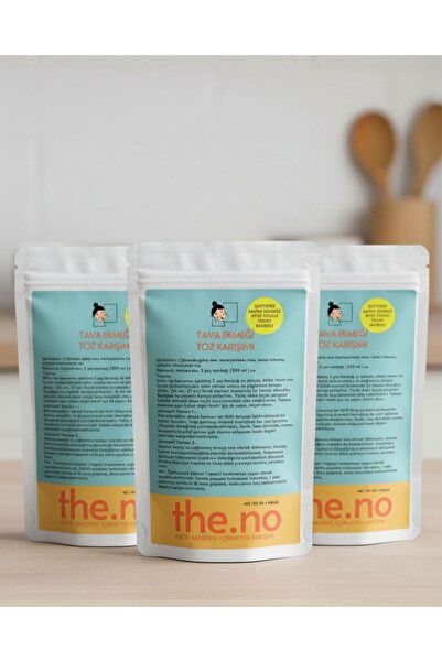 THENO Vegan Glutensiz Tava Ekmeği Toz Karışımı 3'lü Set - Favori 4
