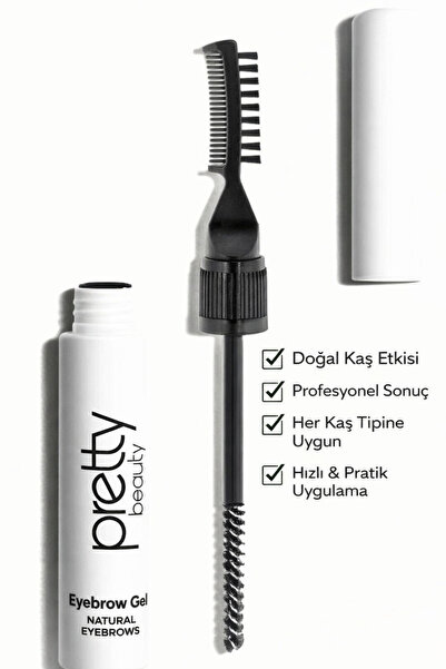 Sibelon Kaş Sabitleyici Jel – Çift Taraflı Kaş Fırçası & Tarak – Gün Boyu Kalıcı