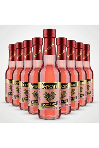 Fersan Balsamik Sirke Rose 250 ml 12'li Cam Şişe – Premium Condimento, Kahval...