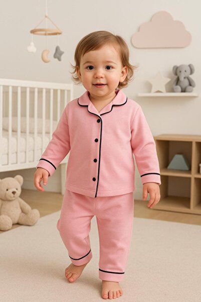 DIMPLE BABY MiniMod Bebek Düğmeli Pijama Takımı
