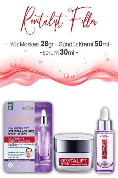 L'Oreal Paris Loreal Paris Revitalift Filler Gündüz Kremi 50 ml, Serum 30 ml ...