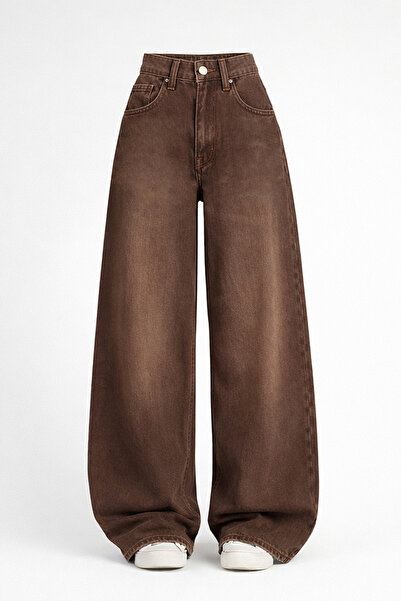 GRİİ WEAR Unisex Baggy Bol Paça Jean Pantolon