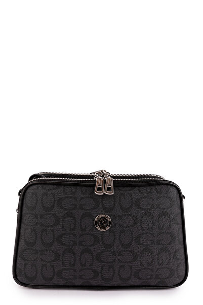 Gondol Women's Daily Crossbody Bag Gp.1327 Gray Text