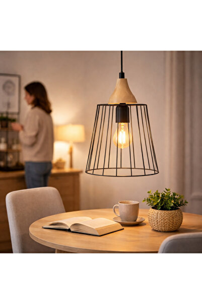 Atmosphera Créateur D'intérieur Suspensie metalică neagră 23×32,5 cm – Iluminat interior modern, design elegant