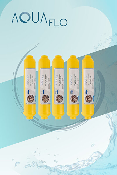 AQUAFLO Su Arıtma Cihazı 5 Adet Tekli Sarı Tekli Mineral Filtre