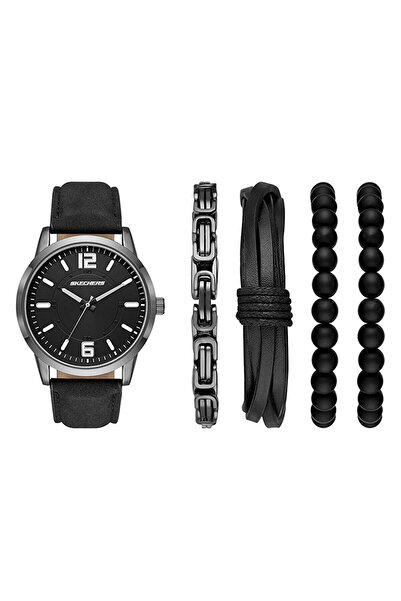 SKECHERS SR9043 Erkek Set Kol Saati ve Bileklik