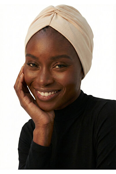 elysianfidan Turban instantaneu, cu două fețe, bej, pentru hijab, șapcă pentr...