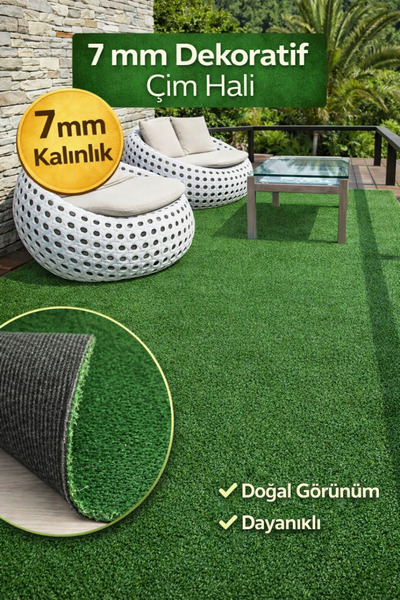 Nurteks Çim Halı 300x400 Cm Suni Çim Bahçe Havuz Teras Balkon Çim