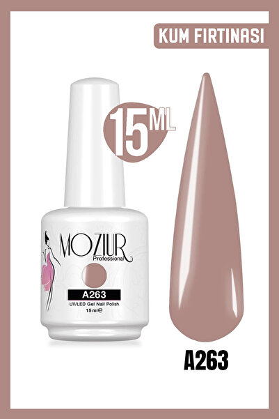MOZIUR Kalıcı Oje Uv Led A263 (NUDE SERİSİ) 15ml