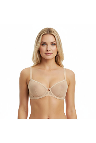 BONBON Women's Tulle Transparent Underwire Bra Bb2055