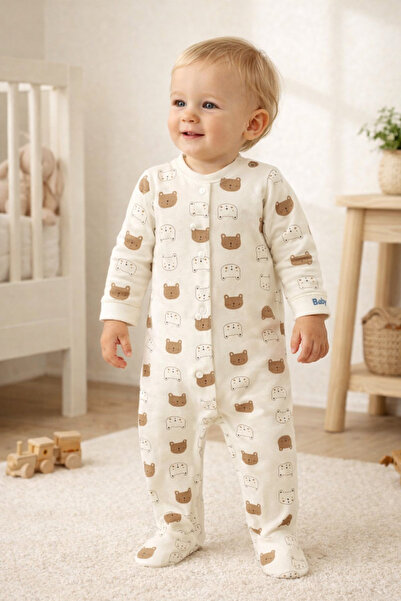 GMG Baby بذلة بيبي بيبي باللون البيج