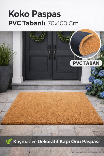 OROTEX Coco Halı Kapı Önü Paspas Koko - 70cmx100cm