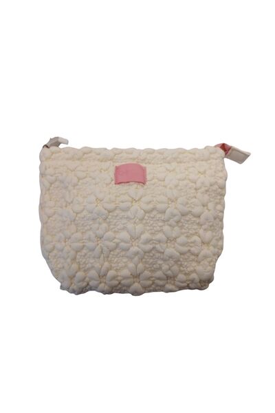Ecrou Ecru Color Square Makeup Bag