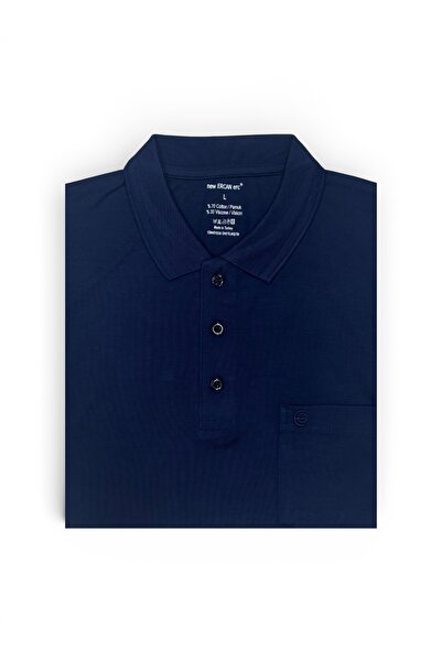 ercan triko Tricou cu mânecă scurtă pentru bărbați, cu gât polo, cu buzunar, ...