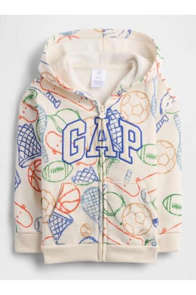 GAP Kids 791647 V-FA NVLTY LOGO FZ ORANGE OCHRE