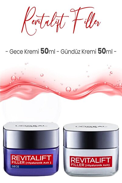 L'Oreal Paris Loreal Paris Revitalift Filler Yaşlanma Karşıtı Krem Gece ve Gü...