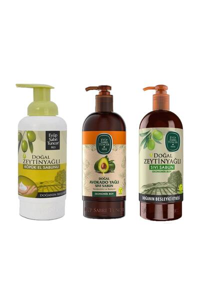 Eyüp Sabri Tuncer صابون رغوي لليدين بزيت الزيتون، صابون سائل بزيت الزيتون وزي...